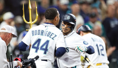 Seattle Mariners Jorge Polanco ALDS Game 2 Detroit Tigers Julio Rodríguez...