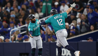 Seattle Mariners Josh Naylor ALCS Game 2 Toronto Blue Jays home run...