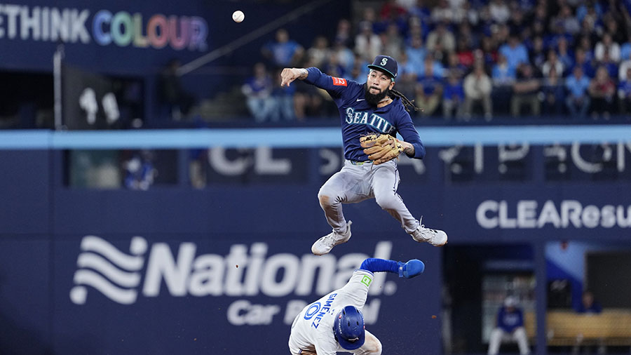 Seattle Mariners J.P. Crawford ALCS Game 7 Toronto Blue Jays...