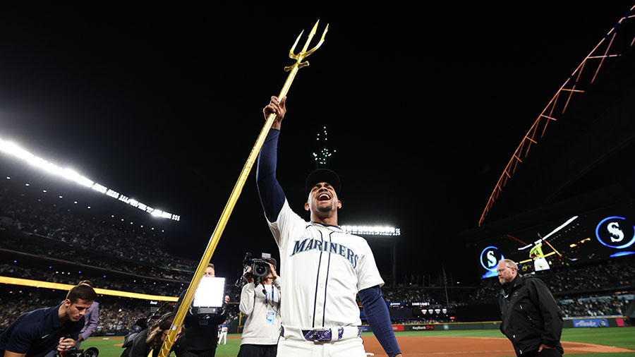 Seattle Mariners Julio Rodríguez ALDS Game 2 Detroit Tigers...