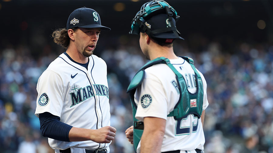 Seattle Mariners Logan Gilbert Cal Raleigh ALCS...