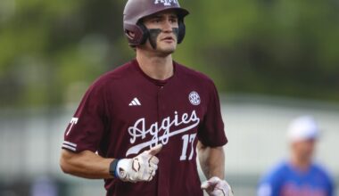 Texas A&M's Jace LaViolette selected 27th overall in the 2025 MLB Draft