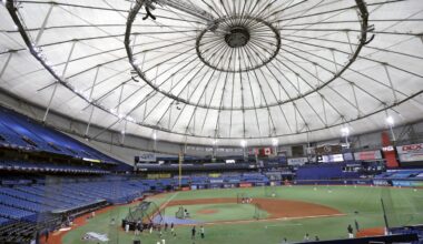Manfred says Rays likely to restart ballpark site search after the team is sold