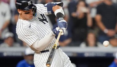 Aaron Judge rallies Yankees past Blue Jays 9-6 to save season and avert ALDS sweep