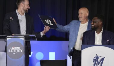 Washington Nationals win lottery for first No. 1 overall draft pick since teen Bryce Harper in 2010