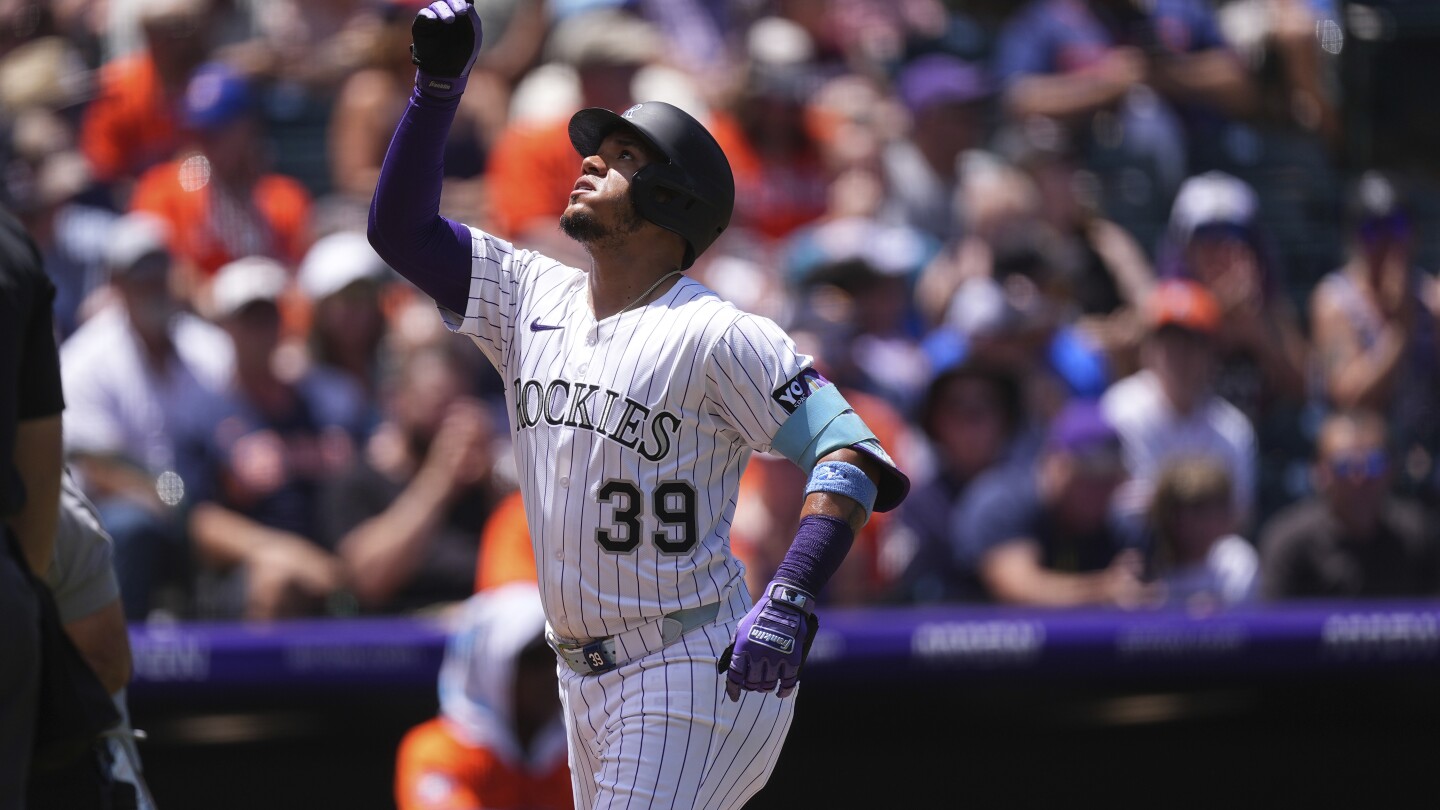 Estrada hits 2-run homer, drives in 4 in Rockies' 7-6 victory over Astros