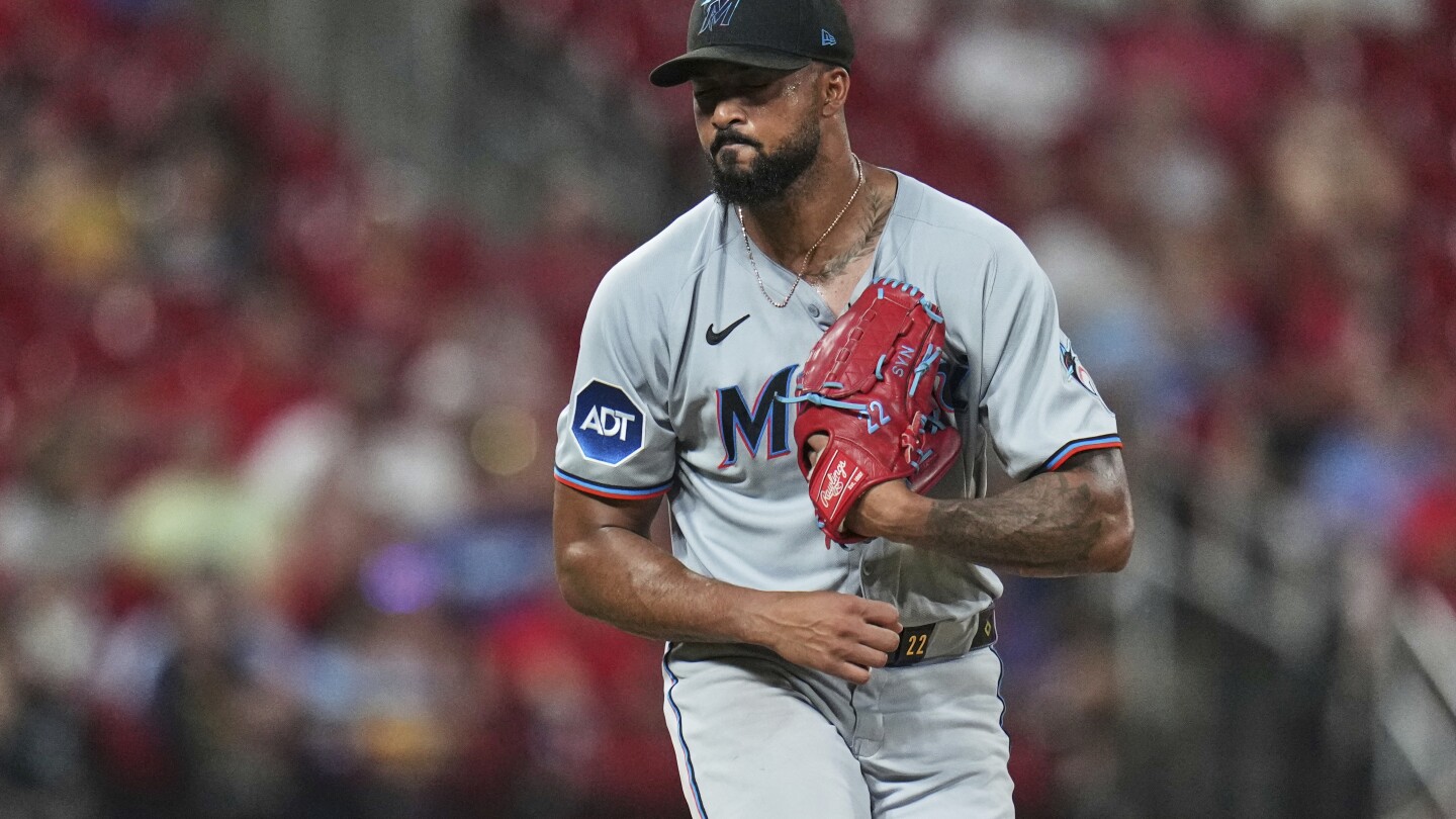 Alcantara pitches 5 scoreless innings, Pauley hits 2-run HR as Marlins beat Cardinals 5-0