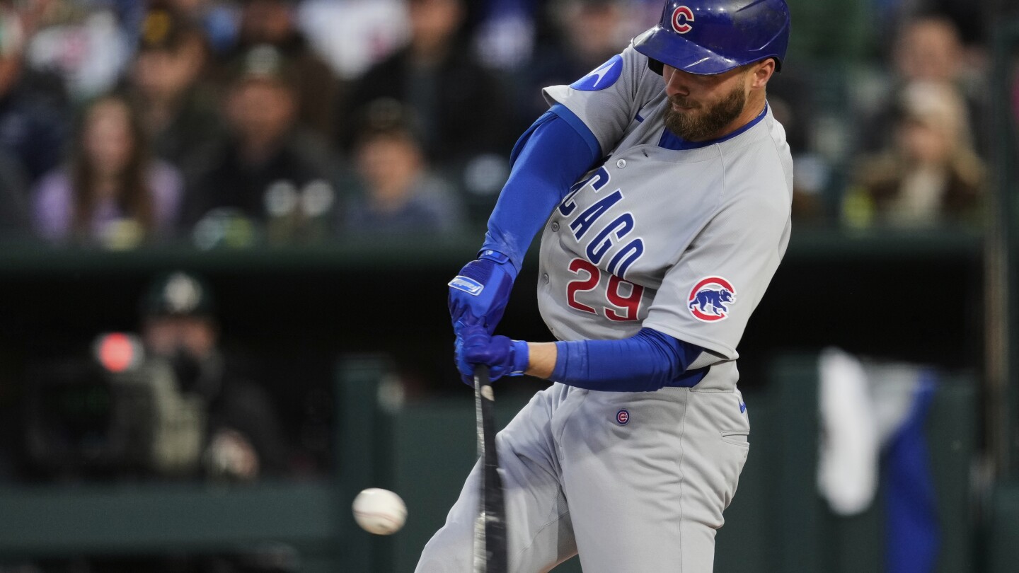 Kelly hits for cycle and Cubs power past Athletics 18-3 in 1st MLB game at Sutter Health Park