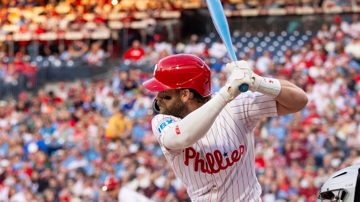Phillies' Bryce Harper and wife Kayla welcome fourth child, Hayes Three Harper