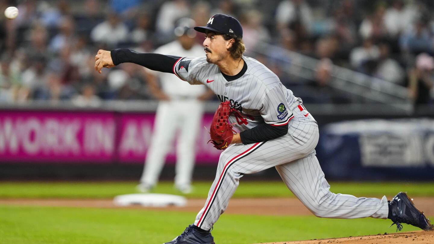 Joe Ryan throws 6 2/3 innings in Twins' 4-1 victory over the Yankees