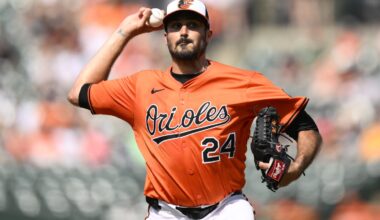 Orioles place RHP Eflin on the 15-day IL with back discomfort