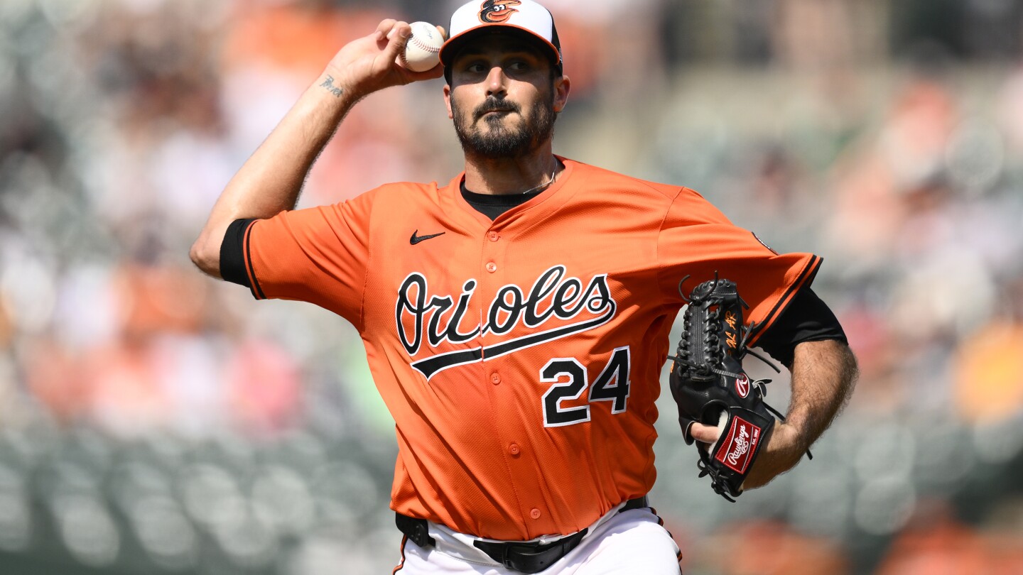 Orioles place RHP Eflin on the 15-day IL with back discomfort