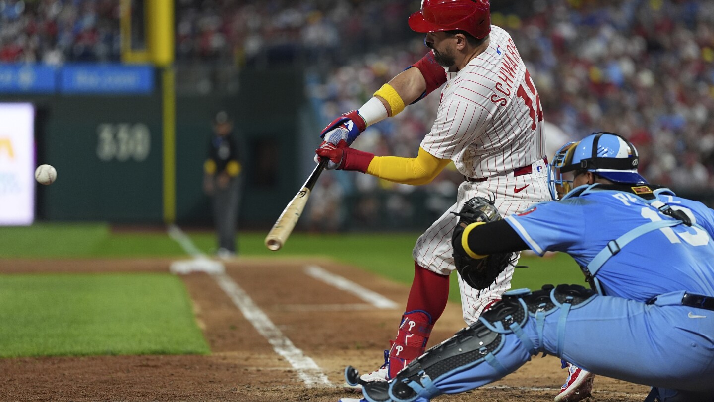 Schwarber hits 51st homer to lift Phillies over Royals