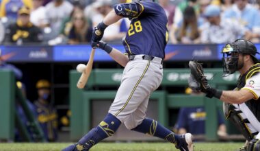 Vaughn has 4 hits, Misiorowski cruises as Brewers pounce on Pirates in 10-2 win for three-game sweep