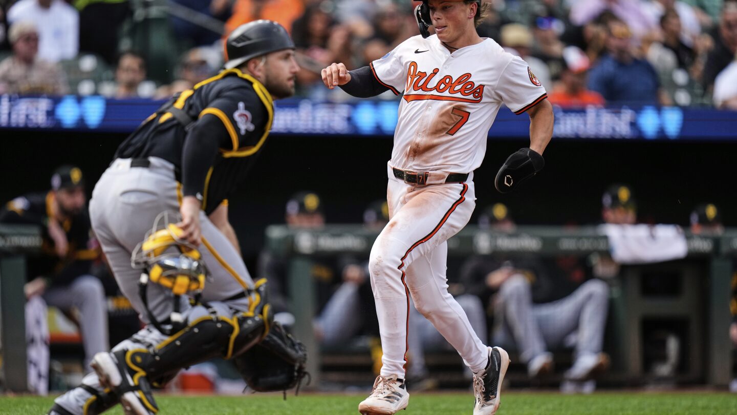 Dylan Beavers drives in winning run, Orioles beat Pirates 3-2