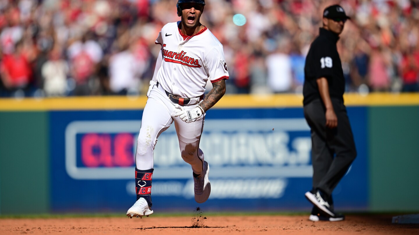 Guardians beat Tigers 6-1 to even AL Wild Card Series