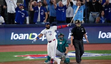 Guerrero hits 6th postseason homer and Blue Jays beat Mariners 6-2 to force Game 7 of ALCS