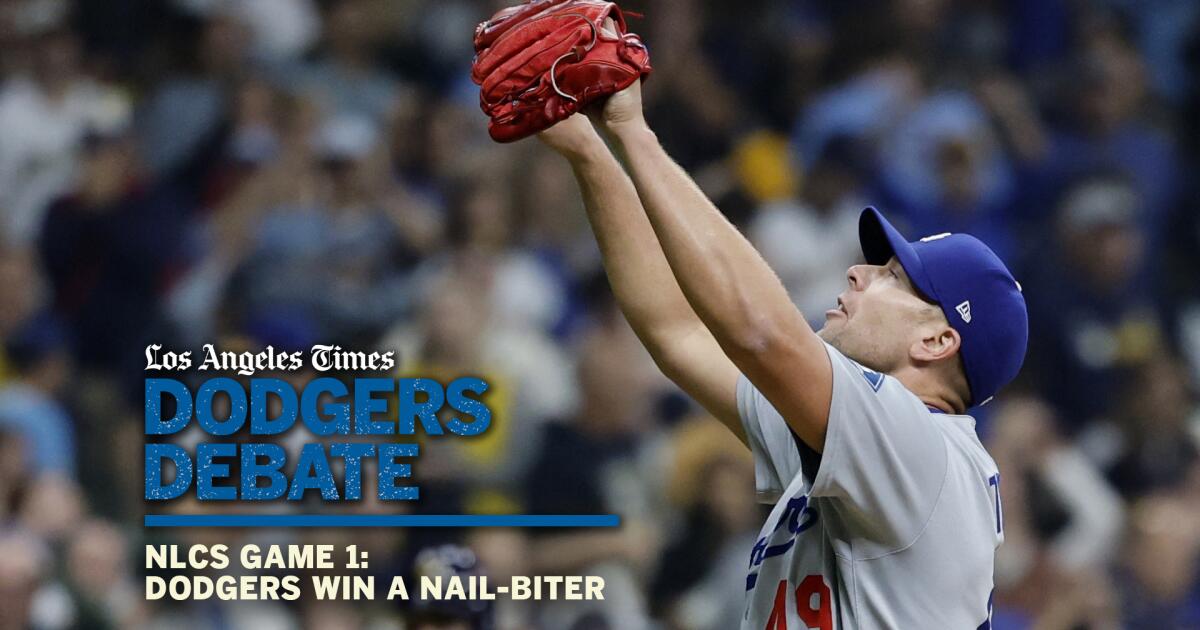 Dodgers win a nail-biter in NLCS Game 1 | Dodgers Debate
