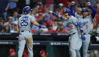 Dodgers surge late to defeat Phillies in Game 1 of the NLDS