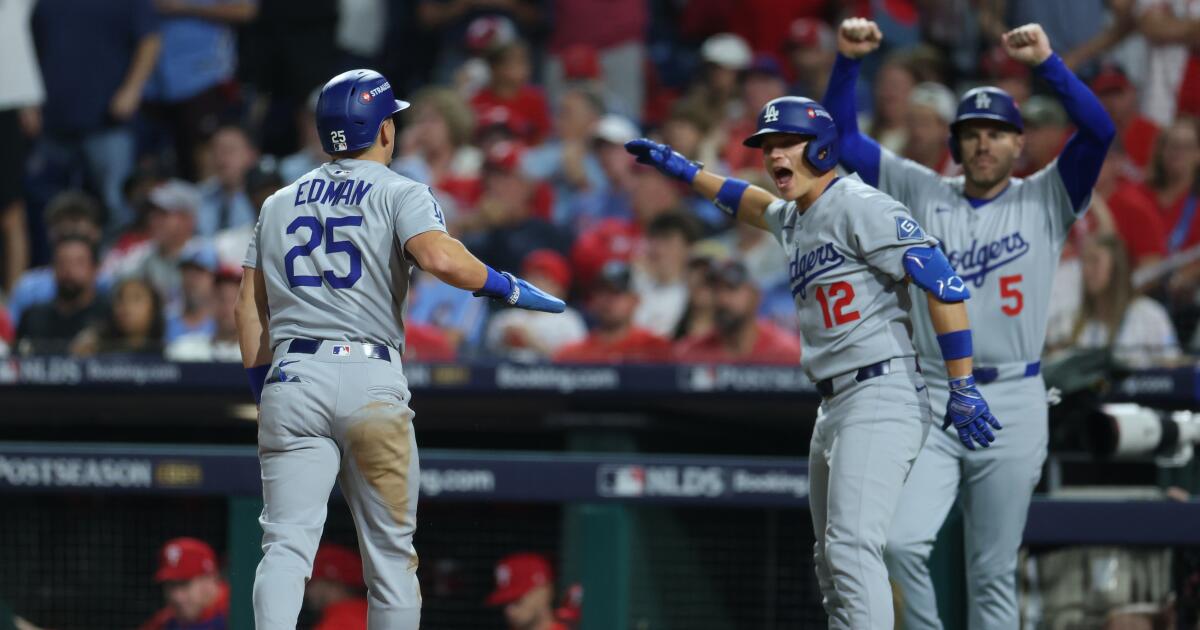 Dodgers surge late to defeat Phillies in Game 1 of the NLDS
