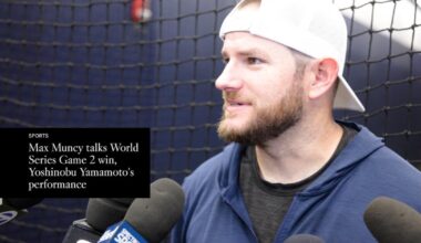 Max Muncy talks World Series Game 2 win, Yoshinobu Yamamoto's performance