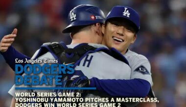 Yoshinobu Yamamoto pitches a masterclass, Dodgers win World Series Game 2 | Dodgers Debate