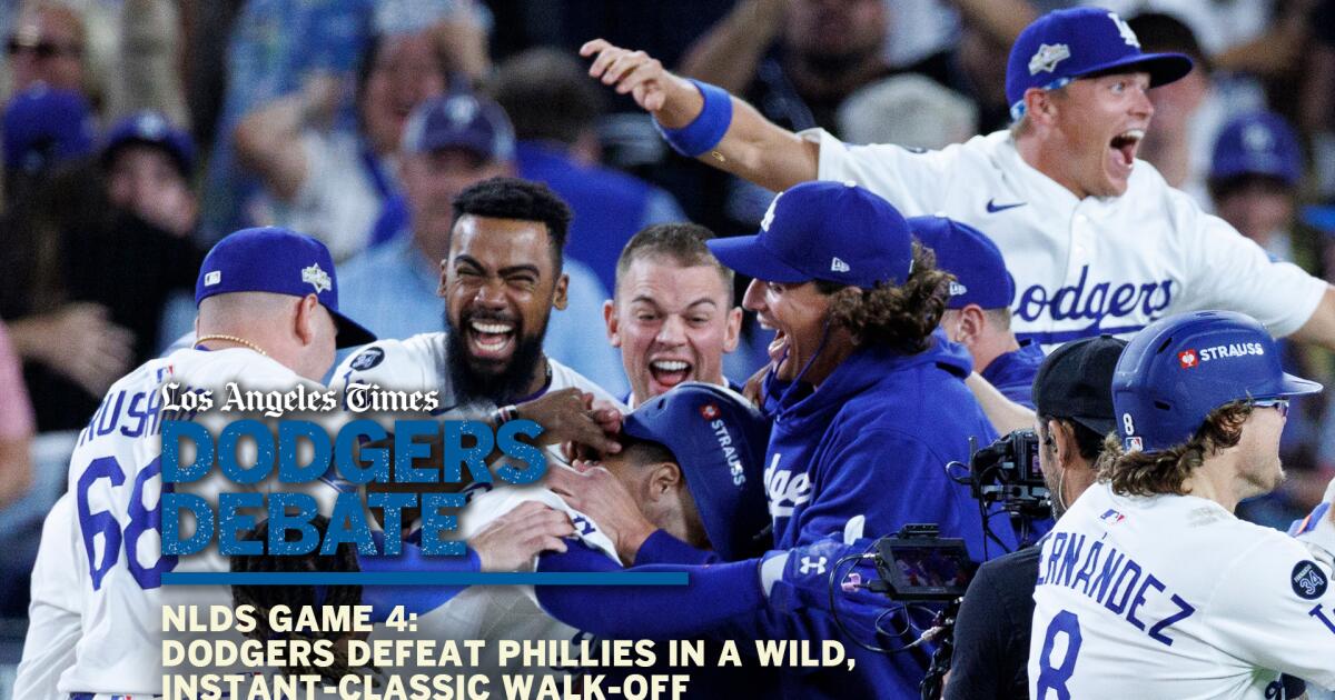 Dodgers defeat Phillies in a wild, instant-classic walk-off to reach the NLCS | Dodgers Debate