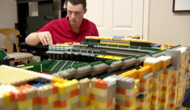 Target Field replica built from Legos by Plymouth man