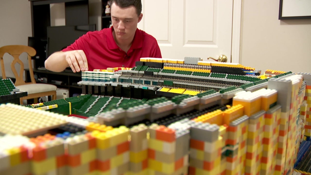 Target Field replica built from Legos by Plymouth man