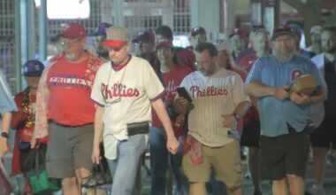 Fans staying optimistic as Philadelphia Phillies drop Game 1 of the NLDS to Los Angeles Dodgers