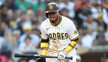 San Diego Padres infielder Luis Arraez