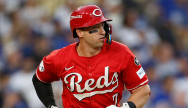 Cincinnati Reds infielder/ outfielder Spencer Steer