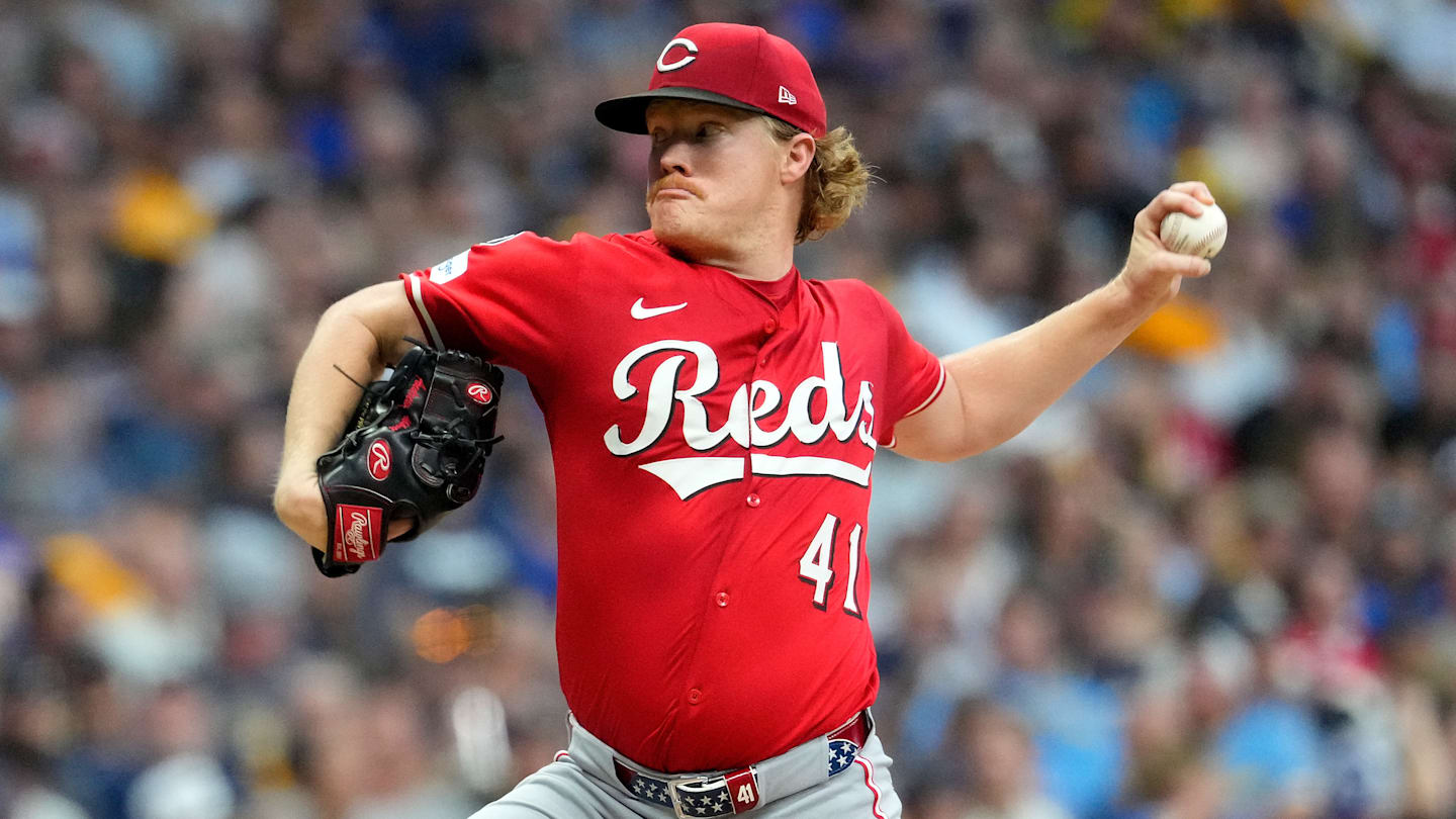 Cincinnati Reds pitcher Andrew Abbott