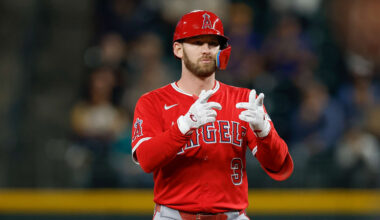 Los Angeles Angels outfielder Taylor Ward