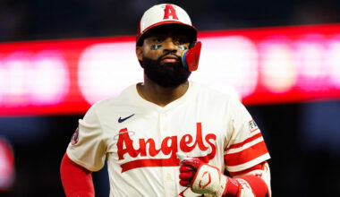 Los Angeles Angels outfielder Jo Adell