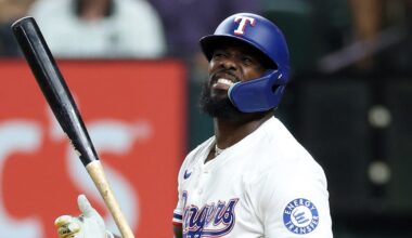 Texas Rangers outfielder Adolis Garcia