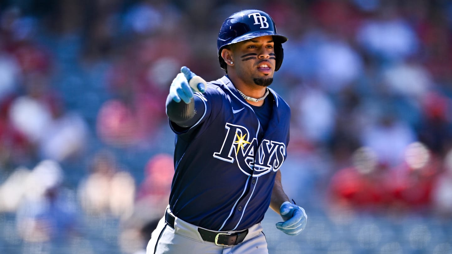 Tampa Bay Rays designated hitter Christopher Morel (24)