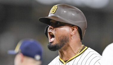 San Diego Padres first baseman Luis Arraez