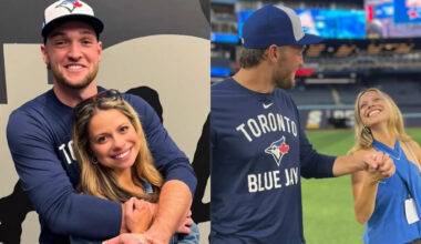 Trey Yesavage and girlfriend Taylor Frick are engaged: Toronto Blue Jays pitcher caps off rookie year with romantic beachside proposal