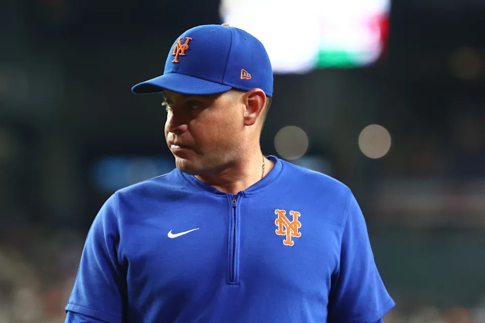 New York Mets manager Carlos Mendoza© Mark J&period; Rebilas-USA TODAY Sports