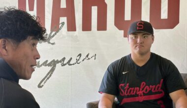 Baseball: Hawks' Johjima visits No. 1 draft pick Sasaki at Stanford