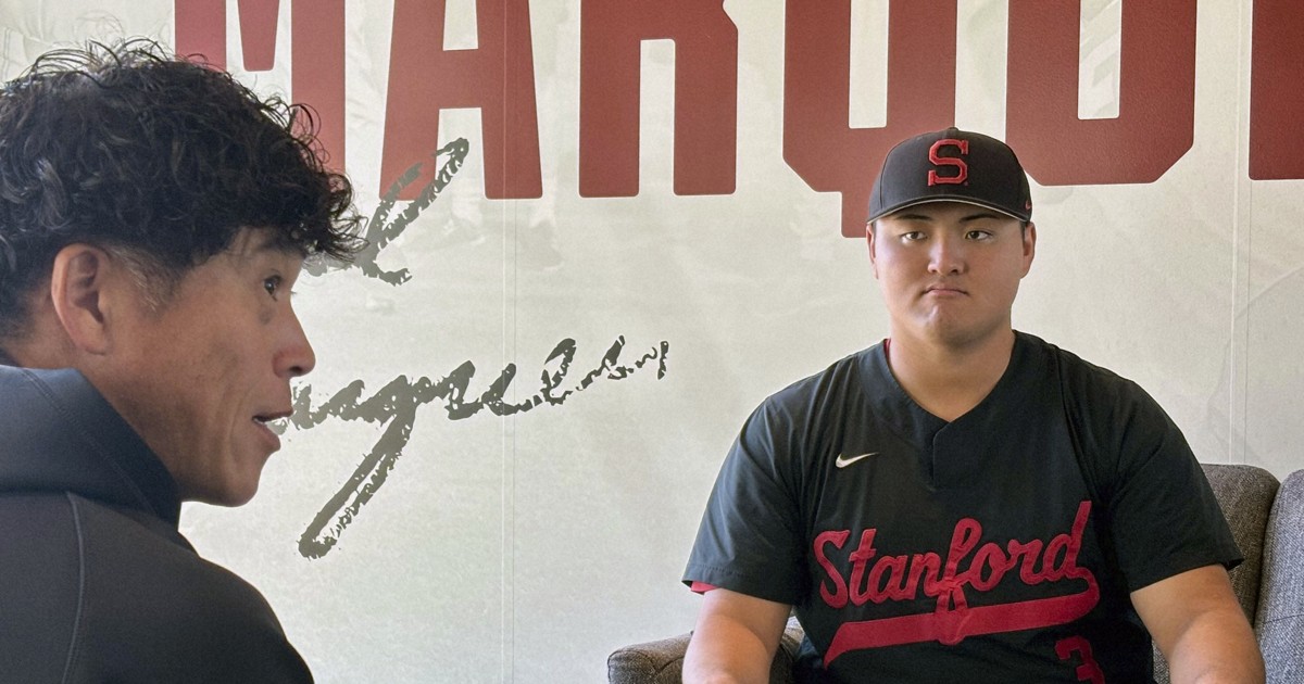 Baseball: Hawks' Johjima visits No. 1 draft pick Sasaki at Stanford