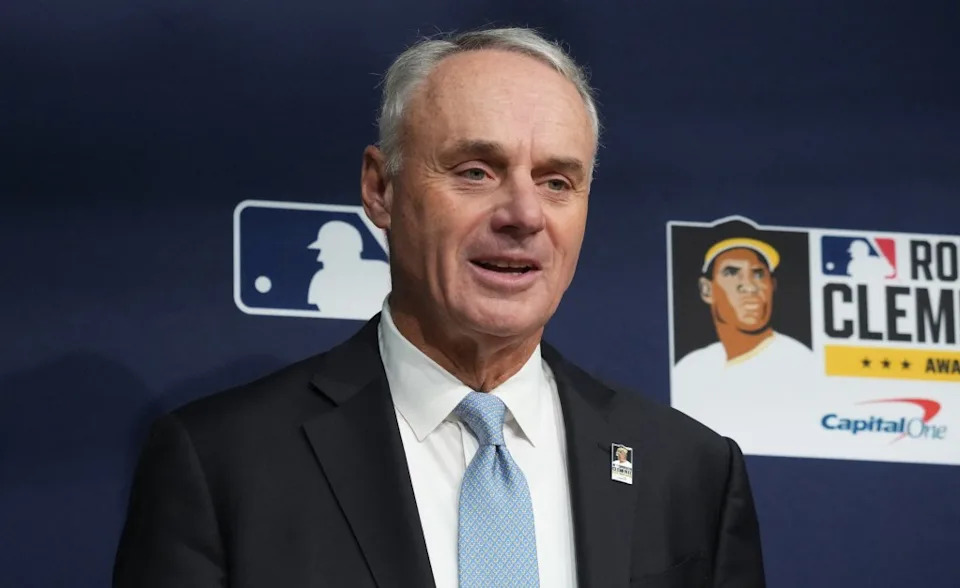 Major League Baseball commissioner Rob Manfred. Kirby Lee-Imagn Images