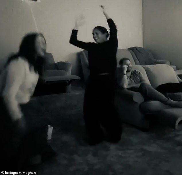 Meghan Markle (pictured centre with Prince Harry and best friend Kelly McKee Zajfen) has celebrated the Los Angeles Dodgers winning the World Series after beating the Toronto Blue Jays 5-4 in an epic Game 7 on Saturday night