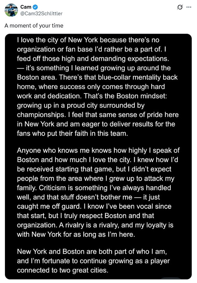 But fans spotted signs his statement had been written with some help from Chat GPT