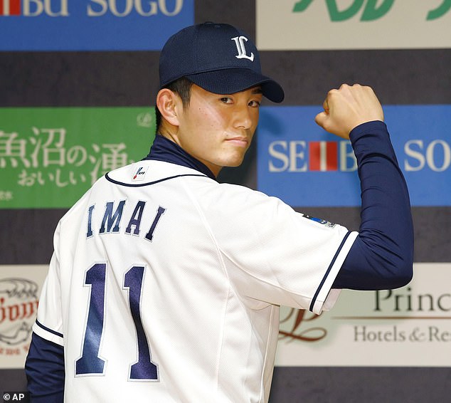 Imai, pictured in December 2016, has played his entire career so far for the Seibu Lions