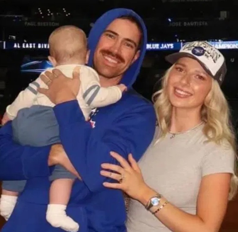 Shane Bieber and wife Kara, who met while they were both students at UCSB, welcomed son Kav to their family in March.