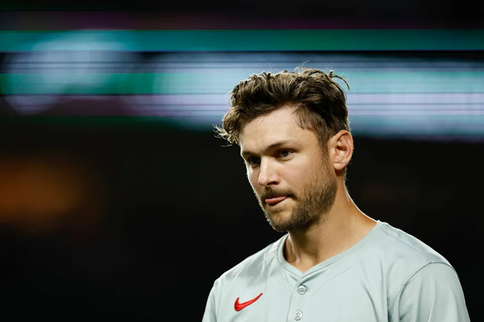 Philadelphia Phillies shortstop Trea Turner (7) is inducted into N.C. State University's Baseball Ring of Honor.© Kamil Krzaczynski-Imagn Images