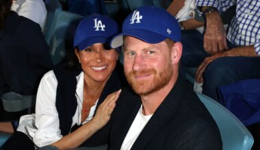 Meghan Markle and Prince Harry celebrate Dodgers World Series win with PDA