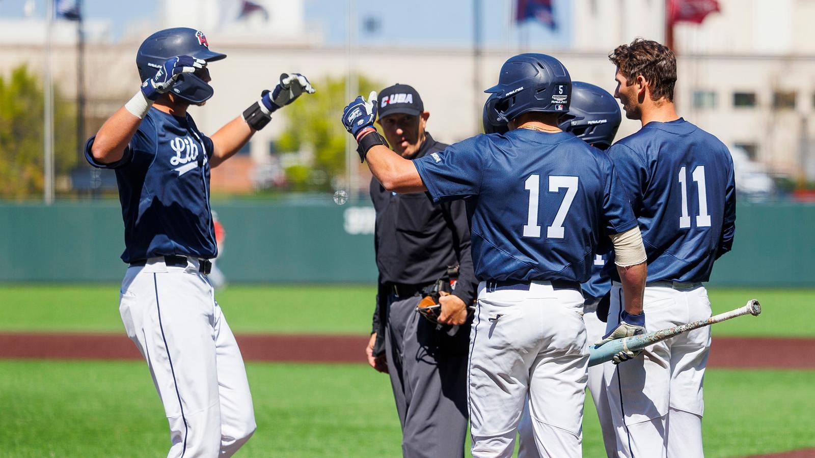 Baseball - Marsh stealing base in Fall Practice 9-15-25